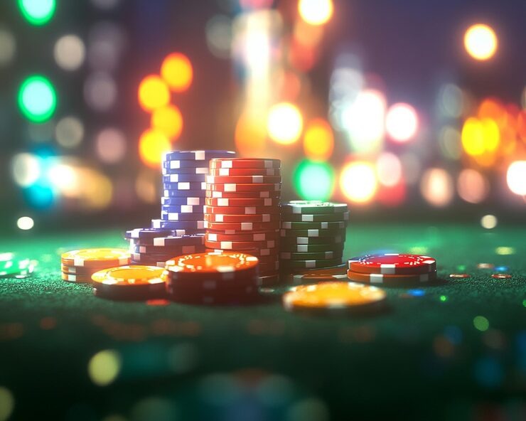Live casino table with multiple game options